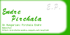 endre pirchala business card